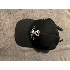 FanDuel Casino Hat Unisex One Size Snapback Black Embroidered Logo OTTO Casual